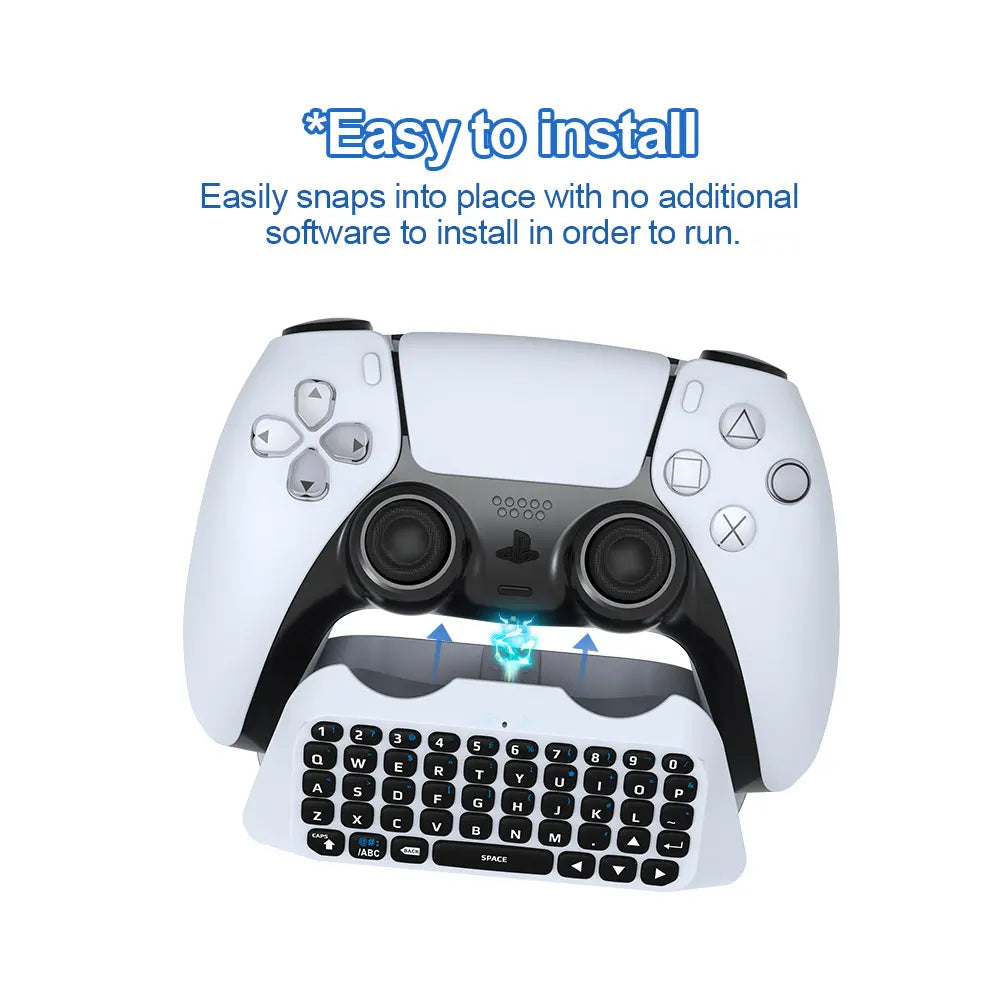 3.5mm Gaming Wireless Keyboard 3.0 Controller Pad for Sony PS5 DualSense Gamepad Mount Mini Keypad Built-in Speaker