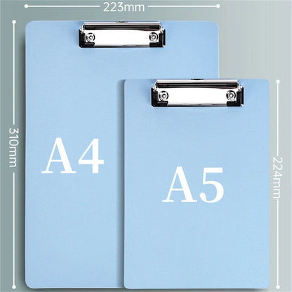 A5/A4 File Folder Clipboard Writing Pad Memo Clip Board Test Paper Organizer Writing Clamps School Office Stationary