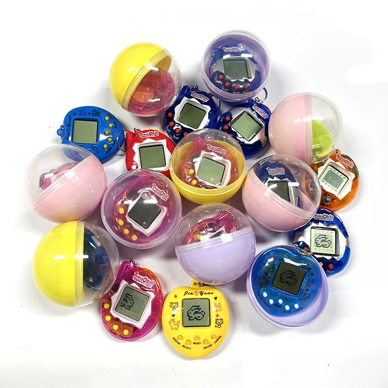 1PCS Funny Macaron Capsules Electronic Pets Tamagotchi 90S Nostalgic 49 Pets In One Virtual Cyber Digital Pet  Pixel Toys