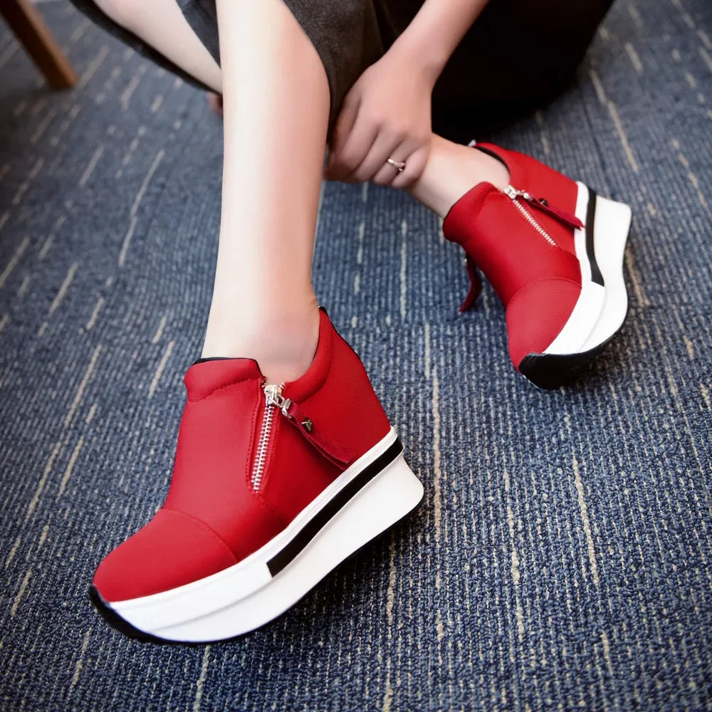 Women Wedges Ankle Boots Platform