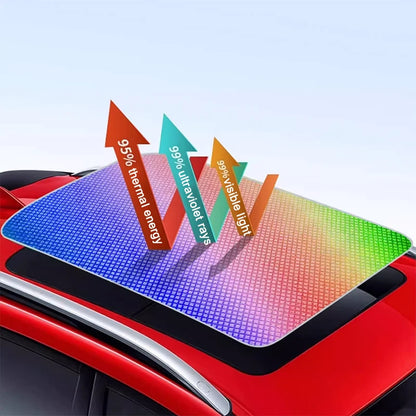 Colorful Ice Crystal Car Roof Sunshade