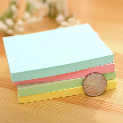 Deli 100 PCS/Bag Sticky Notes Random Color Solid Color Office School Supply 7156