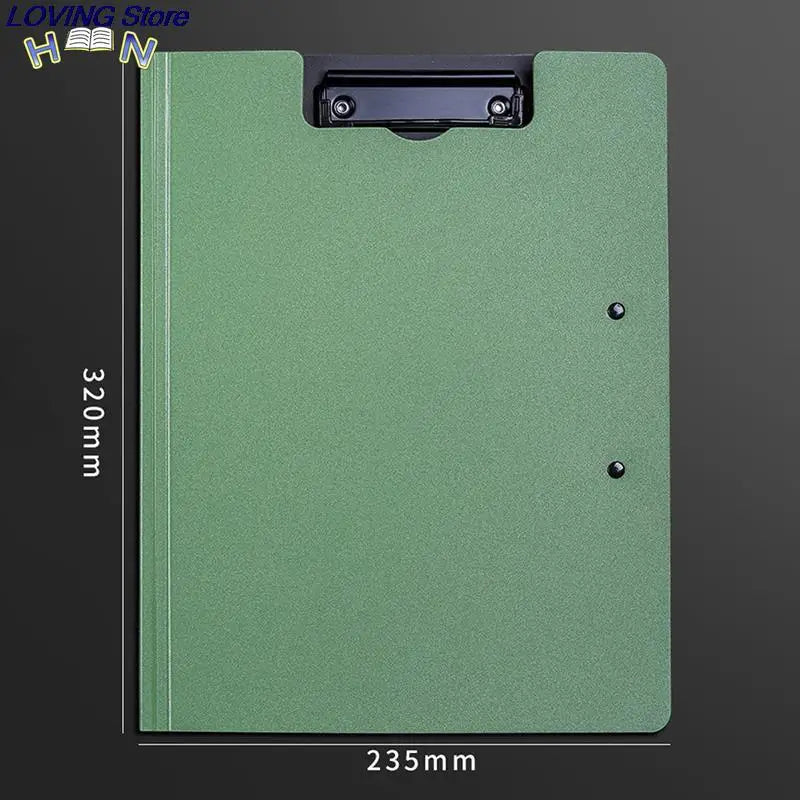 Hot sale A4 File Folder Clipboard Writing Pad Memo Clip Board Double Clips Organizer School Office Stationary