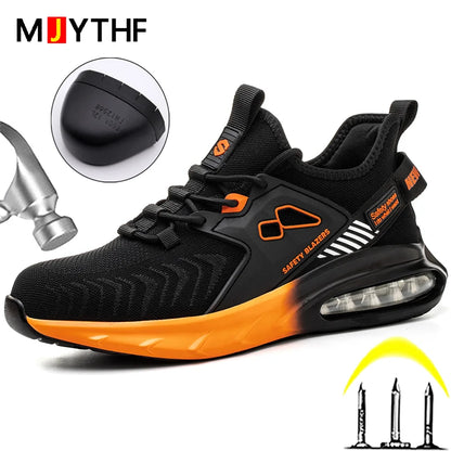 Air Cushion Men's Steel Toe Sports Shoes