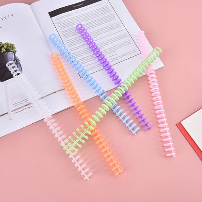 10Pcs 30 Holes Circles Ring Loose-leaf Book Album Binder Spiral Binding Clips Planner Accessories Student School Office Supplies