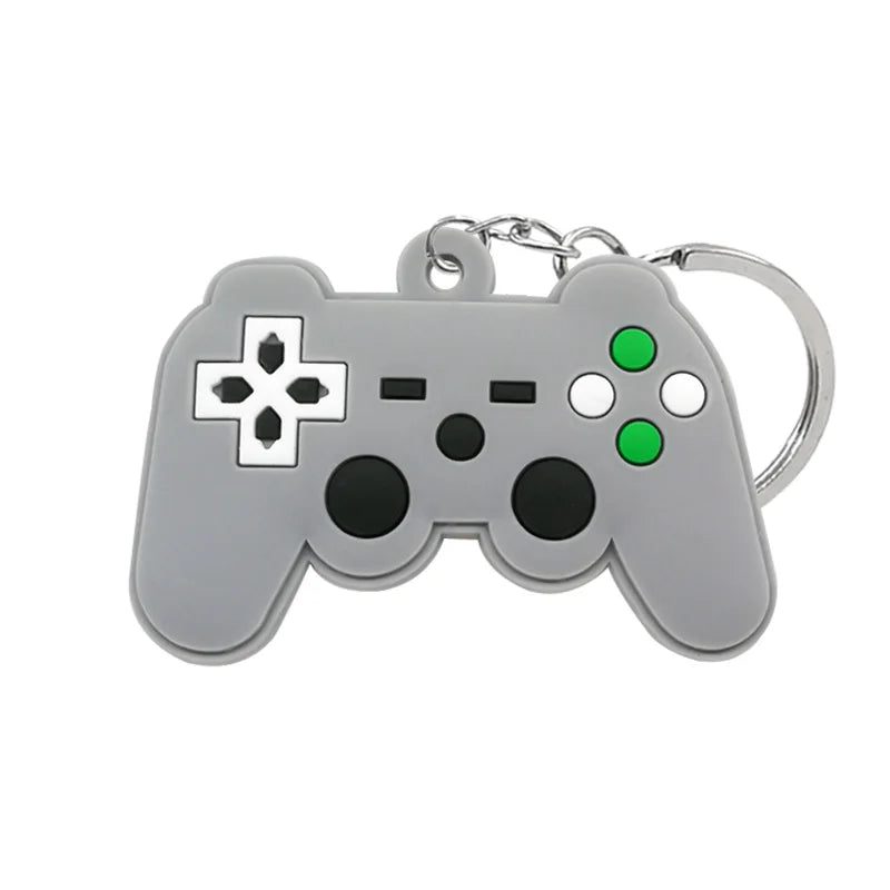 1PVC Game Pad PVC Keychain Boy’s Game Console Models Key Ring Fittings Funny Gift Key Chain USB Stick Accessories for Men Kids