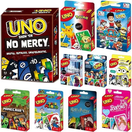 Uno No Mercy, juegos de mesa, mesa de cartas UNO, entretenimiento para fiestas familiares, juegos de cartas UNO, juguetes para niños, cumpleaños, Navidad