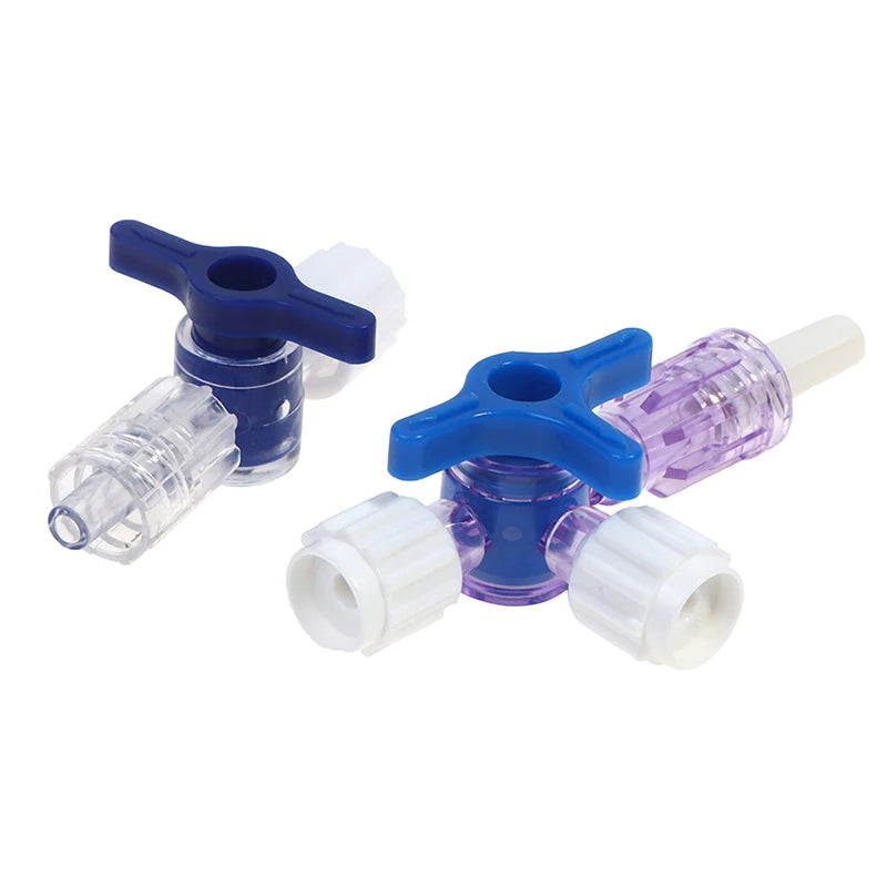 For Clinical Hospital Needle connector of syringe Adapter 2 or 3 Way Stopcock Flexiable T-Connector Extension Tube