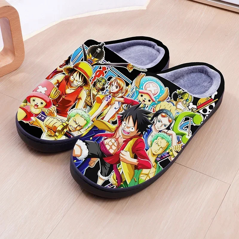 Anime ONE PIECE Luffy Warm Plush Slippers