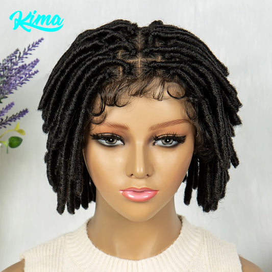 Synthetic Dreadlock Faux Locs wig Knotless Box Braided Wig Lace Front Braided Wig Full Lace