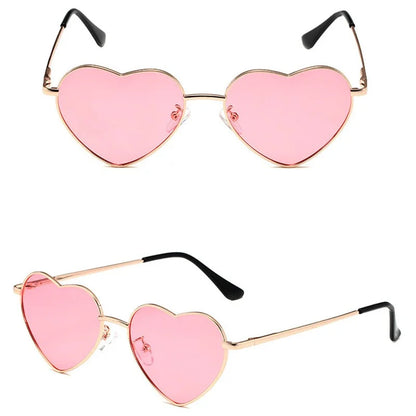 Metal Heart Shaped Sunglasses