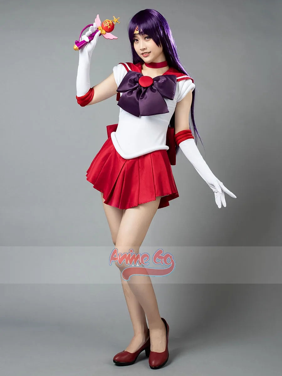 Disfraz de Cosplay de Anime Sailor Mars Hino Rei