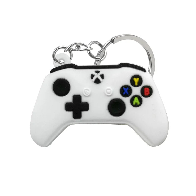 1PVC Game Pad PVC Keychain Boy’s Game Console Models Key Ring Fittings Funny Gift Key Chain USB Stick Accessories for Men Kids