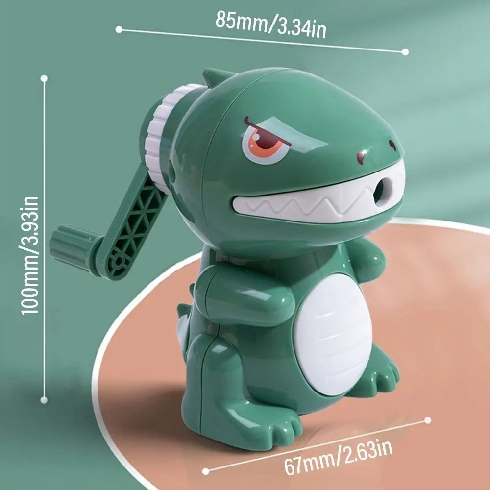 Hand Crank Cute Dinosaur Mechanical Pencil Sharpener Automatically Enters Lead Creative Cartoon Stationery Office School Supplie