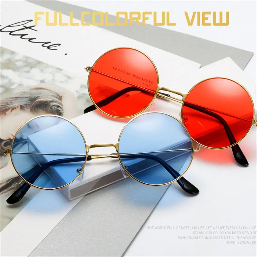 2022 Fashion Retro Round Hippie Sunglasses