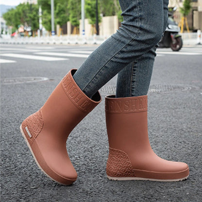 Mid Calf Rubber Boots Non Slip Shoes Kitchen