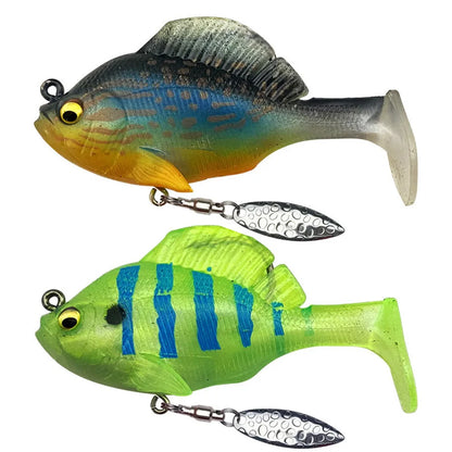 8cm 18g 24g Sleeper Shad Gill Fishing Lure Hidden Hook Soft Bait Saltwater Swimbaits Fish Jig Paddle Tail Pike Bass Gear