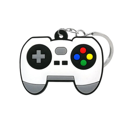 1PVC Game Pad PVC Keychain Boy’s Game Console Models Key Ring Fittings Funny Gift Key Chain USB Stick Accessories for Men Kids