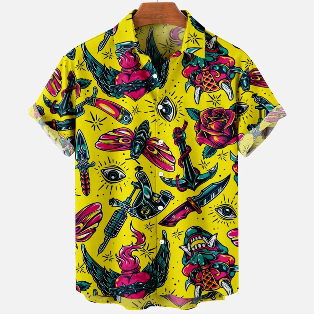 Camisa hawaiana gráfica