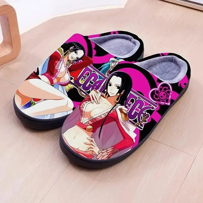 Anime ONE PIECE Luffy Warm Plush Slippers