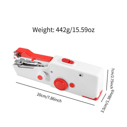 Handheld Sewing Machine Mini Compact Lightweight Portable Battery Powered Electric Sewing Machine Easy Operation Handy