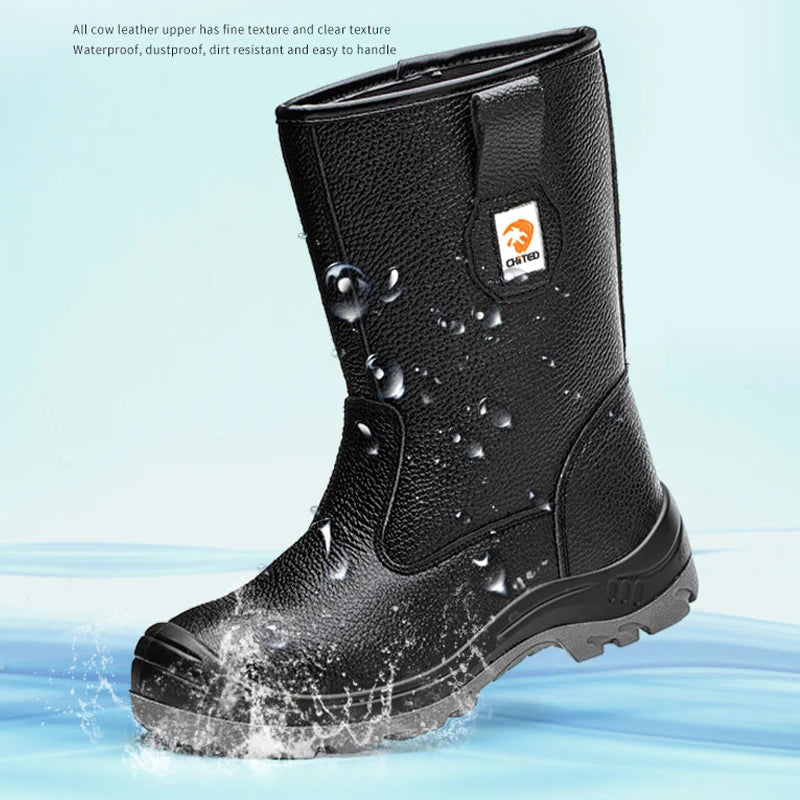 Waterproof Mid-calf Safety Boots