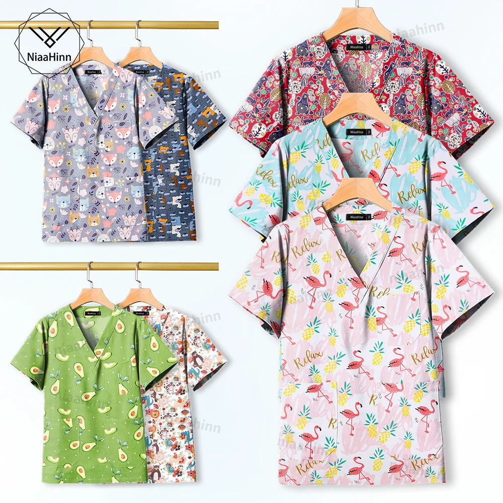 Hospital Nursing Scrub Top