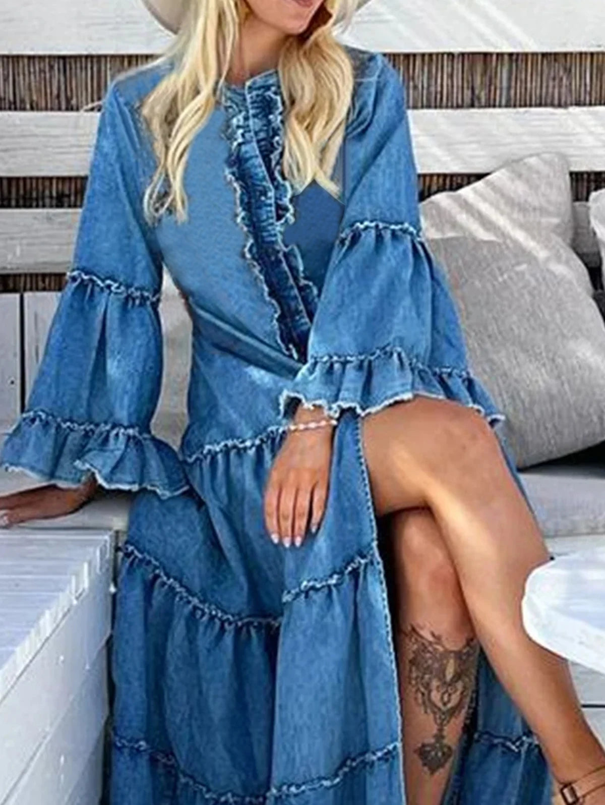 Denim Maxi Dress