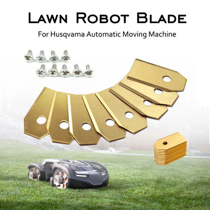 35*18*0.45mm Lawn Robot Blade Gold Silver Lawn Mover Replacement Blade For Gardena Husqvarna Automower yardforce Garden Tools