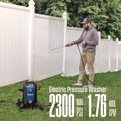 ePX3100 Electric Pressure Washer, 2300 Max PSI 1.76 Max GPM with Anti-Tipping Technology, Onboard Soap Tank