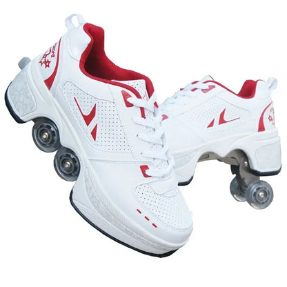 4-Wheel Skates Professional Double Row Skates