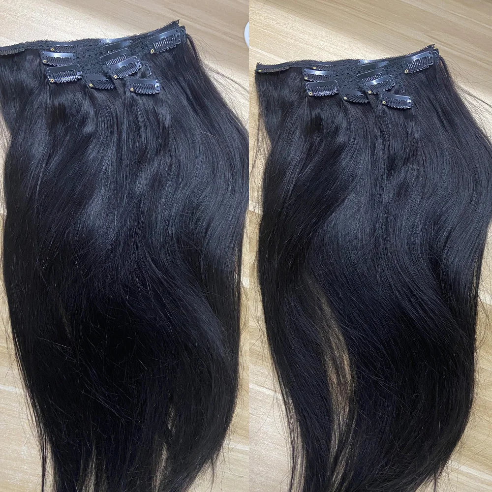 Extensiones de cabello con clip Remy brasileño de cabeza completa Doreen cabello humano 100%