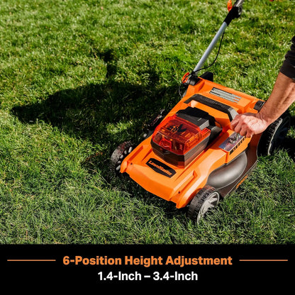 48V MAX* 19-inch Brushless Cordless Mower with 2X24V MAX* 4.0Ah Battery and A Dual Charger