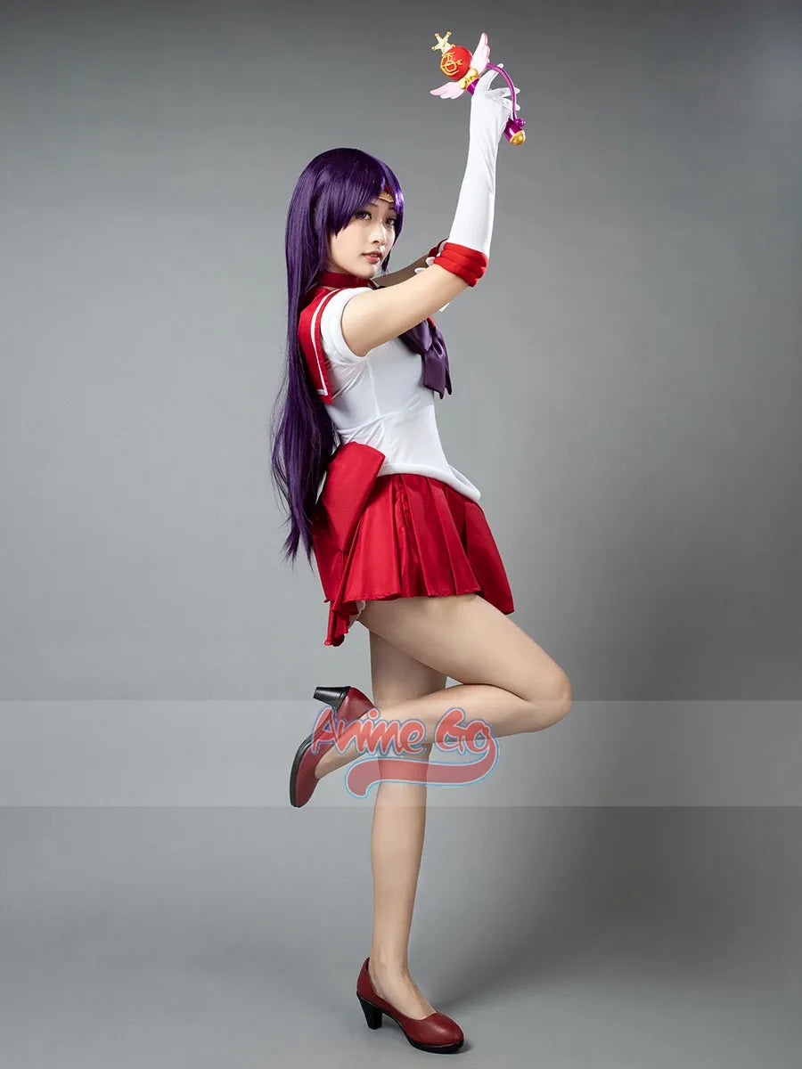 Disfraz de Cosplay de Anime Sailor Mars Hino Rei