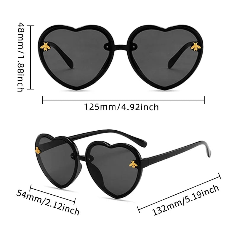 2024  Animal Bee Heart UV400 Sunglasses