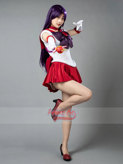 Disfraz de Cosplay de Anime Sailor Mars Hino Rei