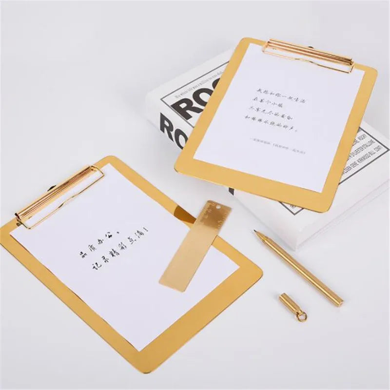 Metal Clip Board Folder Multifunctional A4 Writing Clips Board Clamp Paper Clipboard Holder Hanging Plate Sketch Student Office