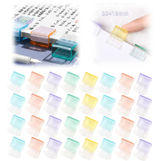 1-15pcs Staples Paperclip Multicolor Binder Clips Mini Binding Supplies Push Paper Clamp Office Binder Clips Documents Organizer