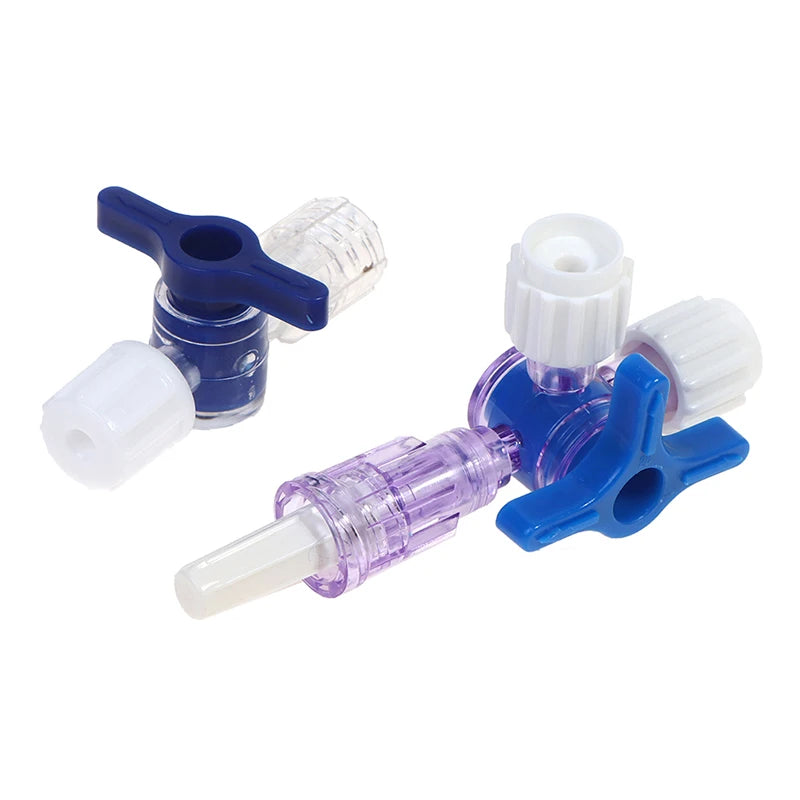 For Clinical Hospital Needle connector of syringe Adapter 2 or 3 Way Stopcock Flexiable T-Connector Extension Tube