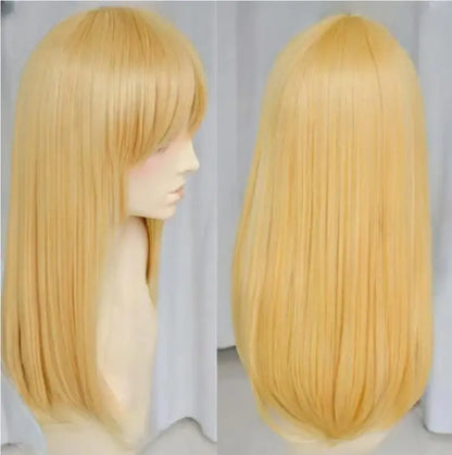 New Shingeki no Kyojin Christa Lance Blond Straight Cosplay Wig Hair wigs