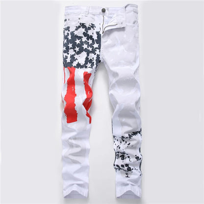 Pantalones jogger ajustados de mezclilla