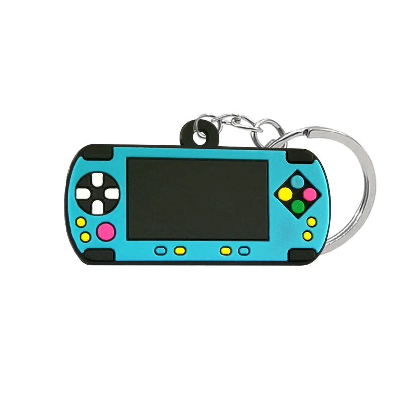 1PVC Game Pad PVC Keychain Boy’s Game Console Models Key Ring Fittings Funny Gift Key Chain USB Stick Accessories for Men Kids