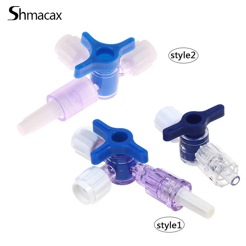 For Clinical Hospital Needle connector of syringe Adapter 2 or 3 Way Stopcock Flexiable T-Connector Extension Tube