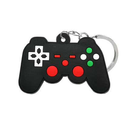 1PVC Game Pad PVC Keychain Boy’s Game Console Models Key Ring Fittings Funny Gift Key Chain USB Stick Accessories for Men Kids