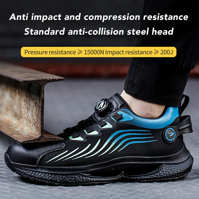 Puncture-Proof men Sport Shoes Steel Toe Boots