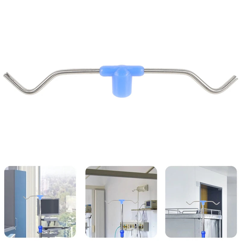 Mobile Medical Infusion Stand Portable Iv Poles Rack Hook Accessories