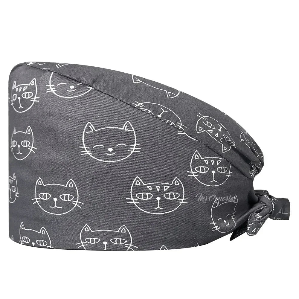 Cartoon Unisex Dentist Scrub Cap