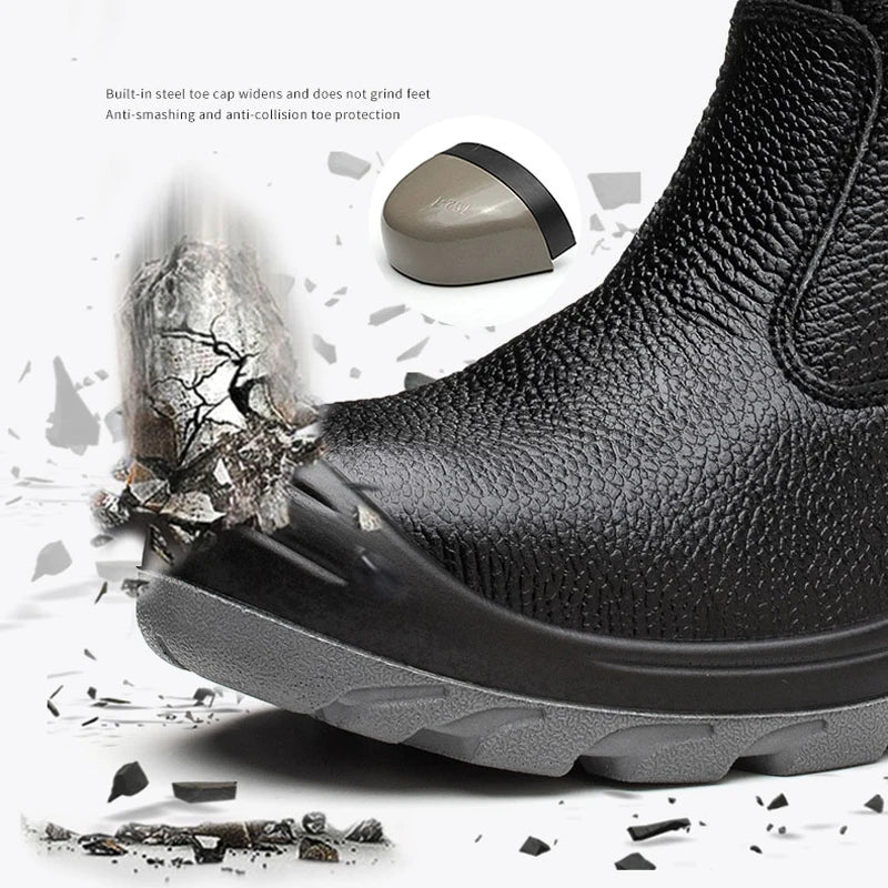 Waterproof Mid-calf Safety Boots