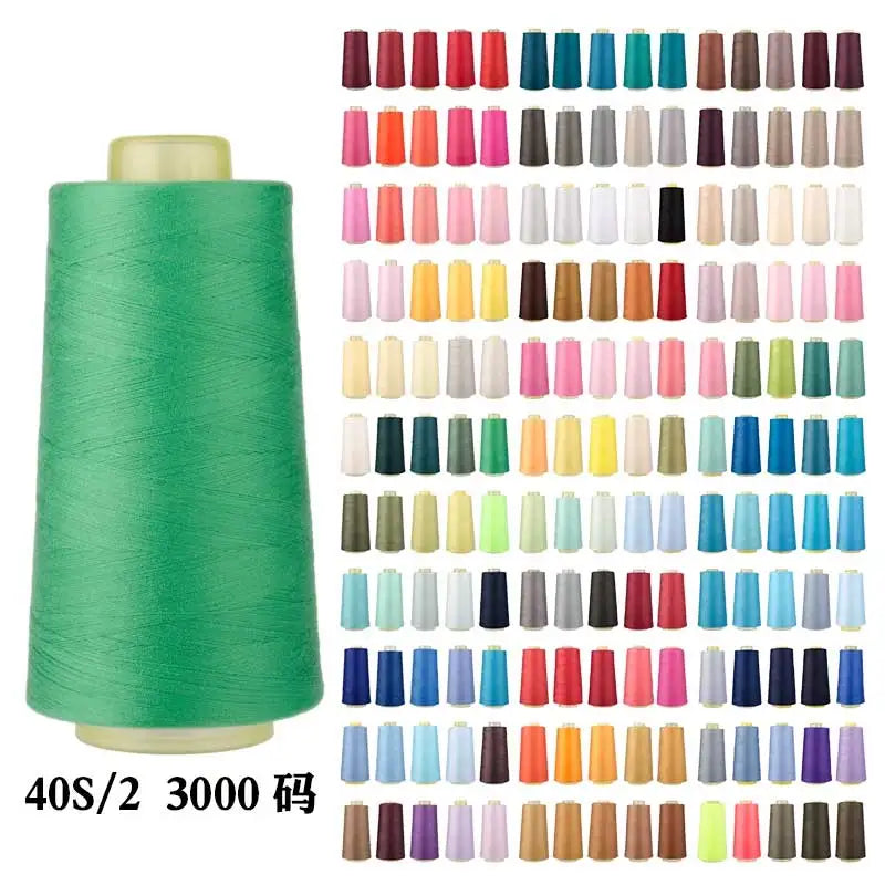 Wholesale sewing thread  3000 yards / 402 polyester high speed copy line sewing thread / sewing machine thread-best