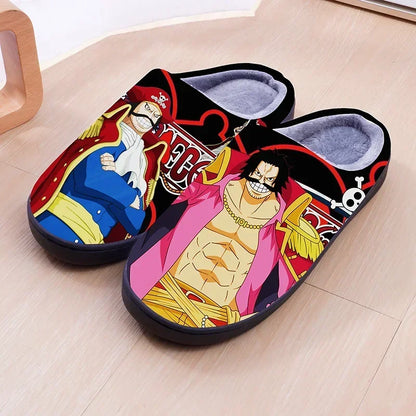 Anime ONE PIECE Luffy Warm Plush Slippers